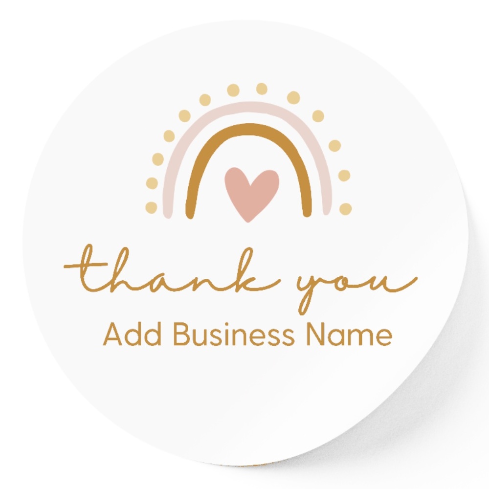 Thank You Sticker Label